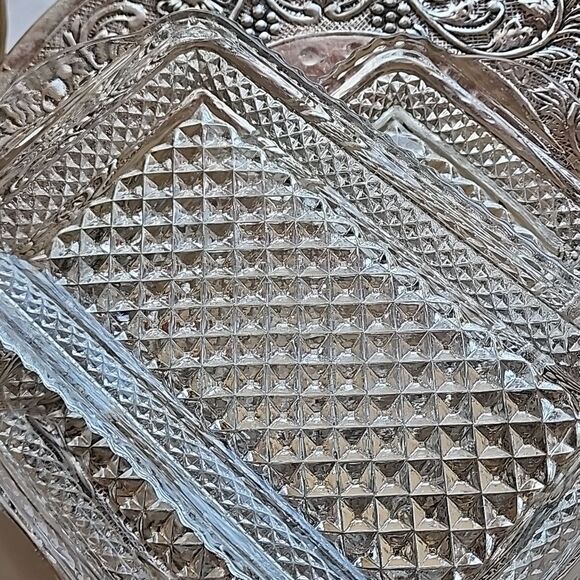 Vintage Pressed Glass Relish Trays - Picture 1 of 14